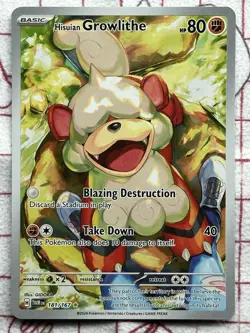 Pokemon TCG Hisuian Growlithe 181/167 Twilight Masquerade - Image 1
