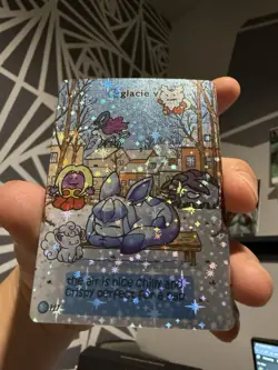 Glacie V Pokiebubies V2 1st Edition Fan Art Chef Ken Lee Pokemon Glaceon 127 - Image 2