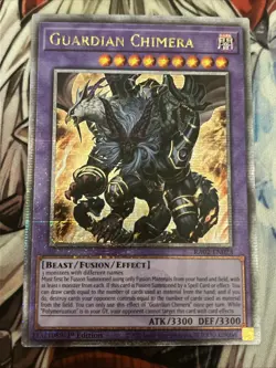 YUGIOH GUARDIAN CHIMERA CENTURY SECRET RARE RA02-EN023 U.S PRINT - Image 1