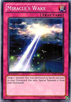 Miracle's Wake BP02-EN206 Yu-Gi-Oh! Card Light Play 1st Edition - Image 1