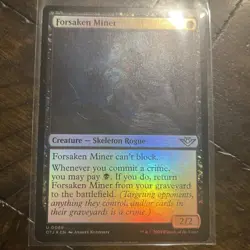 Forsaken Miner Magic: The Gathering Trading Card 0088 - Image 1