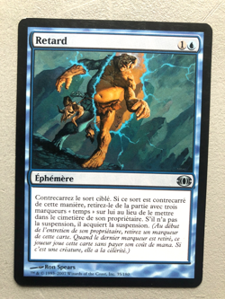 Mtg Carte Magic Future Sight Delay Retard French LP (A) - Image 1