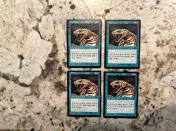 Mtg Fbb Psychic Venom x4 - Magic the Gathering Fbb Foreign Black Border EX - Image 1