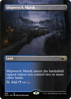 Shipwreck Marsh (Borderless) Innistrad: Midnight Hunt Near Mint - Image 1