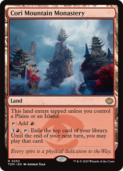 MTG magic 1x Cori Mountain Monastery FOIL (M/NM) Tarkir Dragonstorm - Image 1