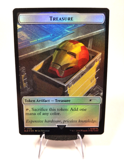Iron Man's Helmet Treasure Token - MTG Marvel Secret Lair - Image 1