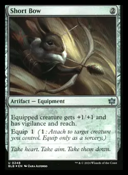Short Bow (foil) Bloomburrow NM+ *Mythic Relics* - Image 1