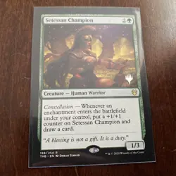 Setessan Champion promo stamp x1 MTG ENGLISH - Image 1