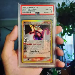 Mewtwo EX Delta Species Holo 12/113 PSA 8 NM-MT Pokemon 2005 - Image 1