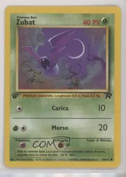 Zubat Italian 1st Ed. Pokemon Team Rocket #70 2000 15fy - Image 1