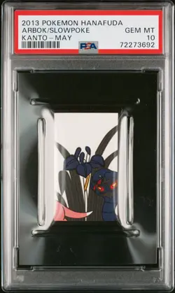 Pokemon Card Arbok & Slowpoke Kanto - May Hanafuda 2013 PSA 10 GEM MINT - Image 1