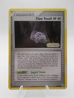 Claw Fossil 78/92 Legend Maker Pokemon TCG Holo Lightly Played - Image 1