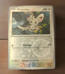 Pokemon TCG - Minccino - 075/086 - (Reverse Holo) - SV: Black Bolt - Image 1
