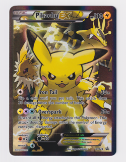2016 Pikachu EX Black Star Promo #XY124 Pokemon Red & Blue Collection XY124 - Image 2