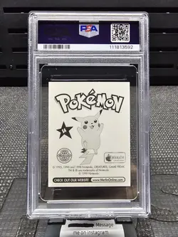 1999 MERLIN POKEMON #S4 BLASTOISE-PRISM PSA 9 - Image 2