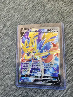 Pokemon TCG Zacian v Full Art Ultra Rare Sword & Shield Base Set - Image 2