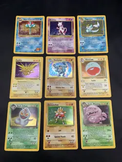 Vintage Rare Holo Pokemon Card Lot WOTC Base Set 1st Edition Jungle Fossil MP/HP - Image 1