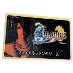 Sony PlayStation 2 PS2 Final Fantasy X 2001 Vintage VTG Memory Card Sticker - Image 1