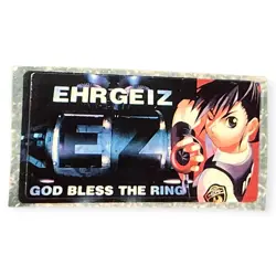 Sony PlayStation 1 PS1 Ehrgeiz God Bless the Ring Official Memory Card Sticker - Image 1