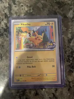 Pokemon Pikachu Trading Card Rain City NBA Showcase Limited Edition - Image 1
