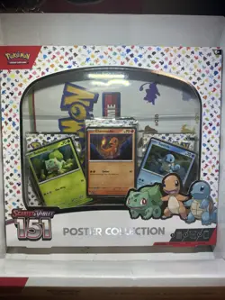 Scarlet/Violet 151 Poster Collection 3 Packs with 3 Promo Cards, Sealed - Image 1