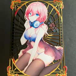 Goddess Story Gold METAL Card - Maiden Party - Serial Number #/200! Miku Bikini - Image 3