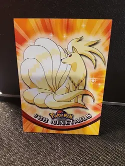 1999 RARE Topps Pokemon #38 Ninetails Card LP - Image 1