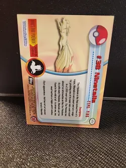 1999 RARE Topps Pokemon #38 Ninetails Card LP - Image 2