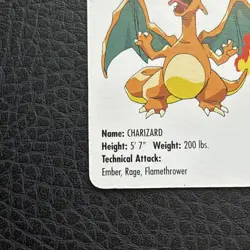 1998 Pokemon KFC #6 Mini Cards Charizard #2 - Image 5