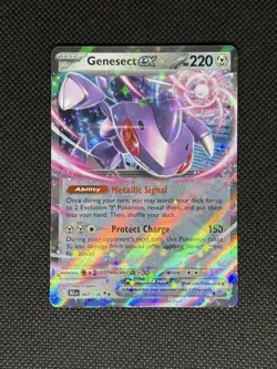 Pokemon TCG GENESECT EX 067/086 SV Black Bolt Double Rare - Image 1
