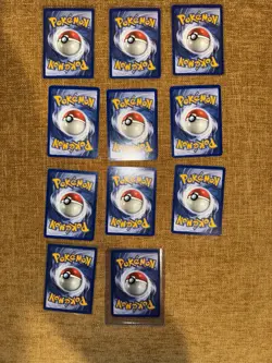 Lot of 11 Pokemon Fossil First Edition Cards 1999 All Non Holo Mint Condition - Image 2