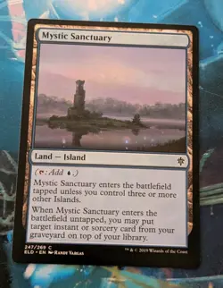 MTG Throne of Eldraine Common MYSTIC SANCTUARY NM - Image 1