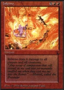 1x Inferno Light Play, Italian The Dark MTG Magic - Image 1