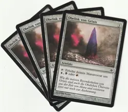 ✪ 4 MAGIC The Gathering OBELISK VON GRIXIS Artifact PLAYSET ALA/DE NM/EX - Image 1