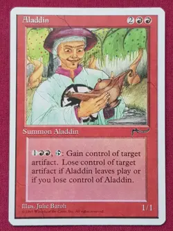 Magic The Gathering CHRONICLES ALADDIN red card MTG - Image 1