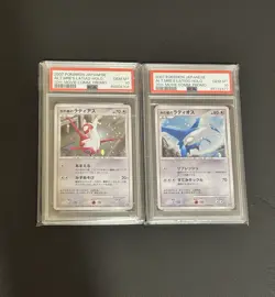 (PSA 10) 2007 Latias & Latios 10th Movie Gold Star Promo Japanese Pokemon Card - Image 1