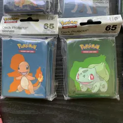 Pokemon UP Card Sleeves 65ct each. Lot of 6 Charzard, Bulbasaur, Lucario, - Image 3