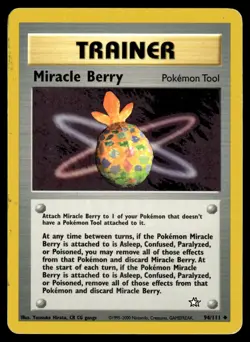 Pokemon TCG | Neo Genesis | Miracle Berry | 94/111 | LP - Image 1