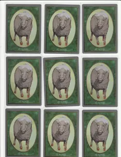 Magic the Gathering UNGLUED Token Lot of 32 Cards (12 Sheep and 20 Pegasus) - Image 2