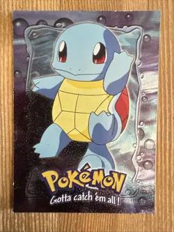 Pokemon Card Topps Squirtle Holo Foil E7 of 12 DMG - Image 1