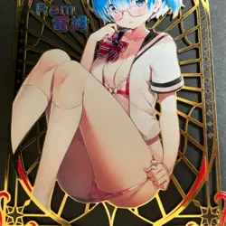 Goddess Story Gold METAL Card - Bikini - Serial Number #/200! Rem Re-Zero - Image 3