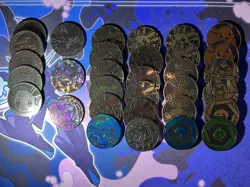 Pokemon TCG Accessories - Lot Of 21 Dice, 32 Coins and Damage Counters - Image 1
