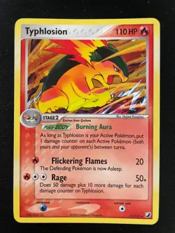 Typhlosion Holo Pokemon Card Ex Unseen Forces 17/115 Ungraded Raw LP - Image 1
