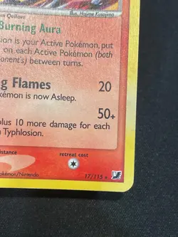 Typhlosion Holo Pokemon Card Ex Unseen Forces 17/115 Ungraded Raw LP - Image 5
