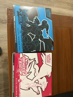 Pokemon Black Bolt and White Flare Elite Trainer Box ETB Set of 2 in hand!!!!! - Image 1
