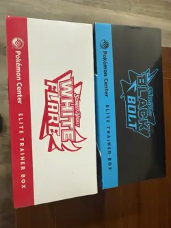 Pokemon Black Bolt and White Flare Elite Trainer Box ETB Set of 2 in hand!!!!! - Image 4