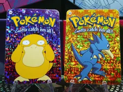 Pokemon Nintendo Vending Prism Holo Vintage Sticker 054 055 PSYDUCK GOLDUCK rare - Image 1
