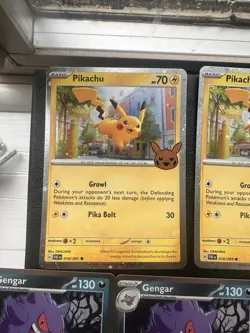 7 Set! Pikachu and Gengar Pokemon Trick Or Trade 2024 018/091 + 057/091 NM - Image 2