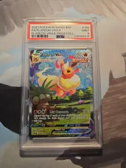 PSA 9 Flareon VMAX - SWSH180 - Black Star Promo - Pokemon - Image 1