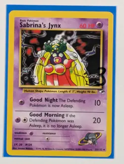 Sabrina's Jynx - 59/132 - Uncommon Unlimited Gym Heroes - Pokemon Card - NM - Image 3